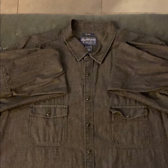 Gently Used American Rag button up long sleeve collared shirt Size 2XLT - Picture 6 of 6